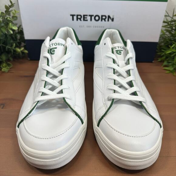 Tretorn Men's Swerve White Lace Up Sneakers Size 10 - Picture 3 of 8